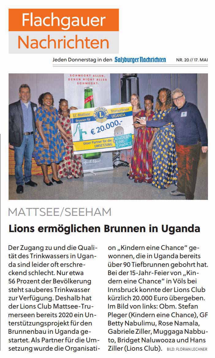 Jubiläum: 15 Jahre KINDERN EINE CHANCE