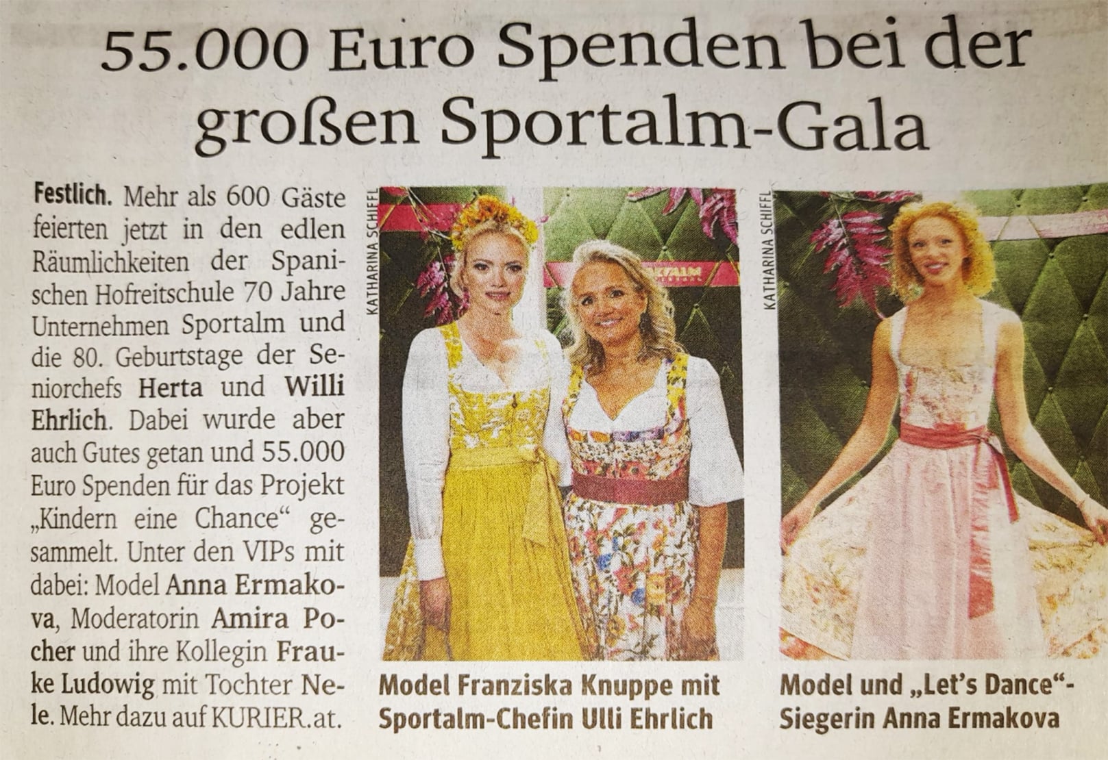 Sportalm. Die Spende.